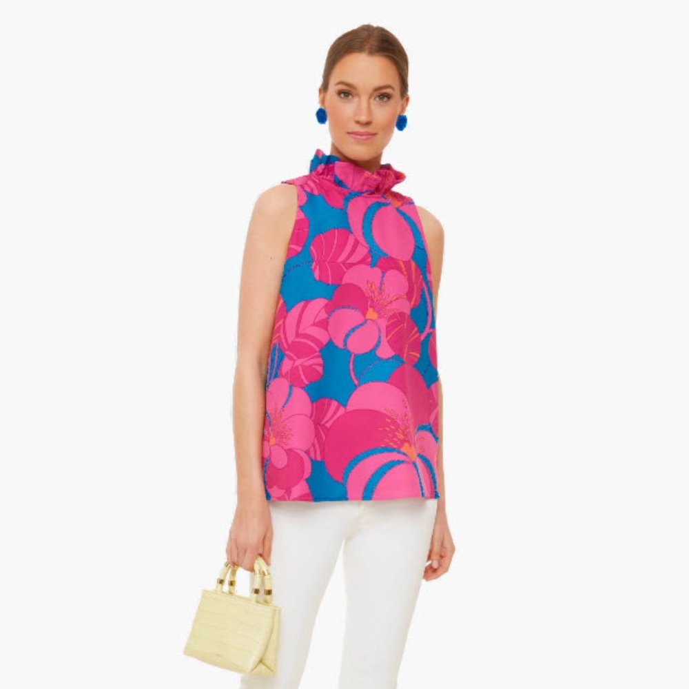 TUCKERNUCK X CAMERAN EUBANKS WIMBERLY Wild Azalea Mason Blouse